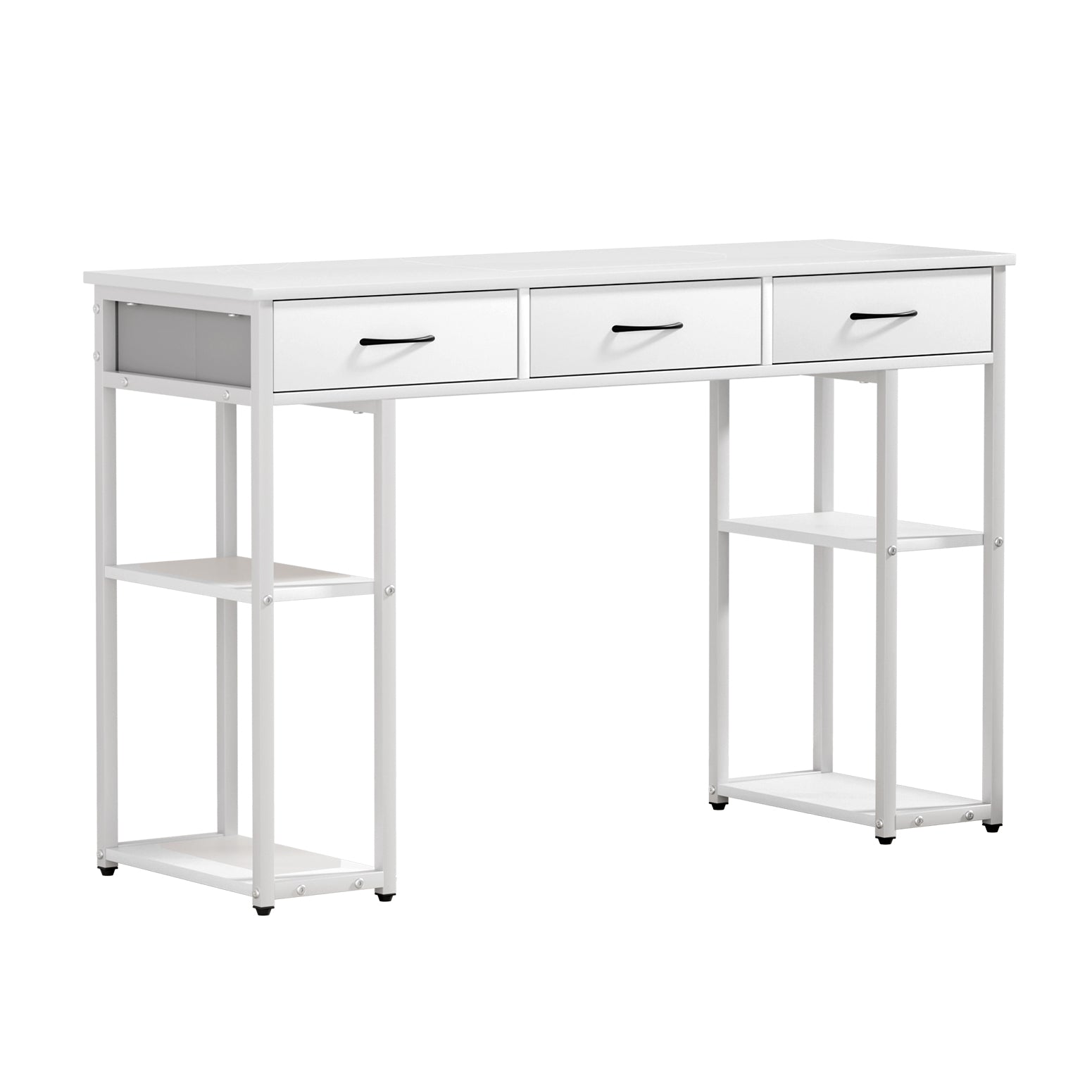 Artiss 120cm White Computer Desk with Drawers and Shelves