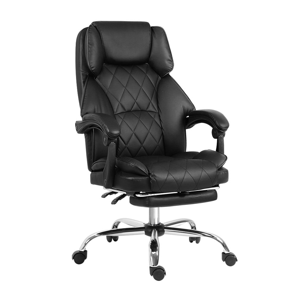 Artiss Executive Leather Office Chair with Footrest