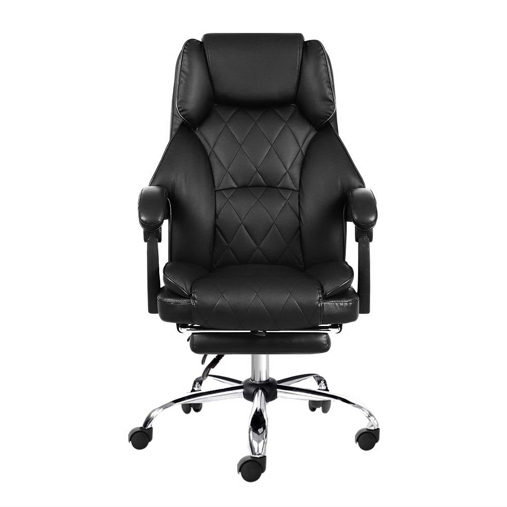 Artiss Executive Leather Office Chair with Footrest