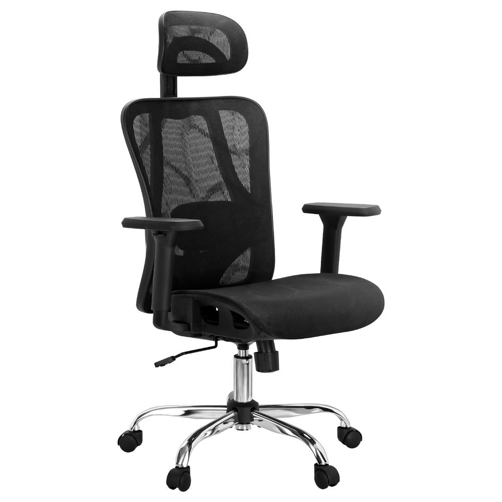 Artiss Ergonomic Mesh Office Chair with Adjustable Headrest