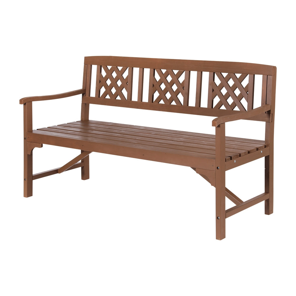 Gardeon 3 Seat Outdoor Wooden Bench for Patio & Garden