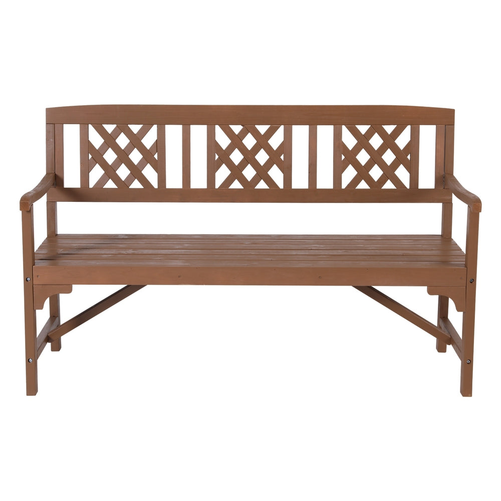 Gardeon 3 Seat Outdoor Wooden Bench for Patio & Garden