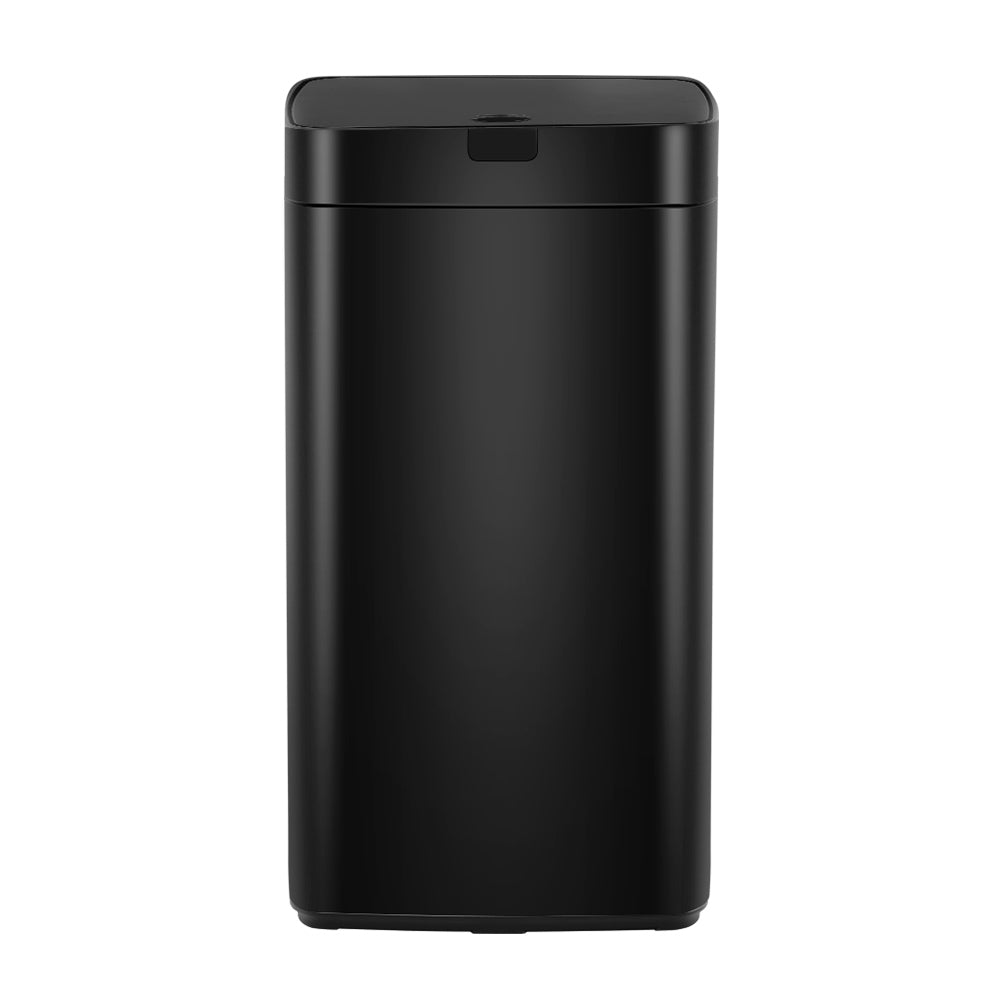 Devanti 45L Motion Sensor Rubbish Bin | Automatic Black Steel