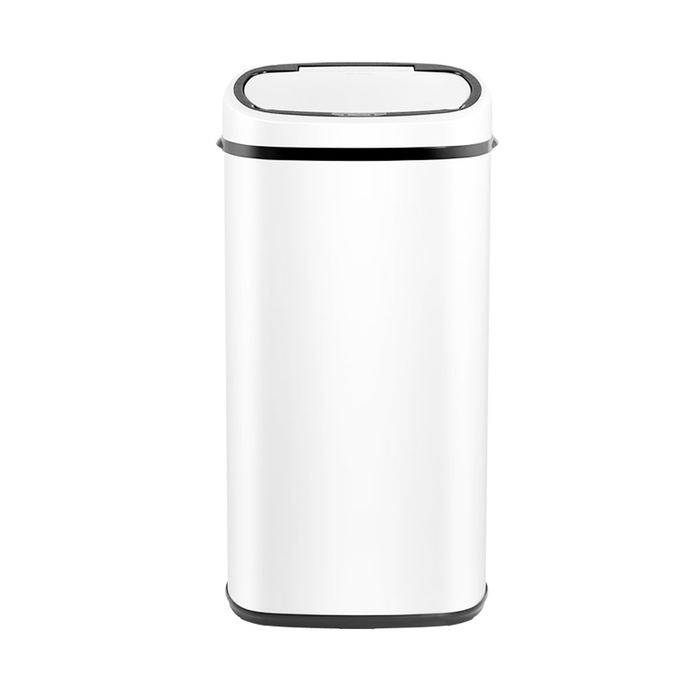 Devanti 68L Automatic Motion Sensor Rubbish Bin | White