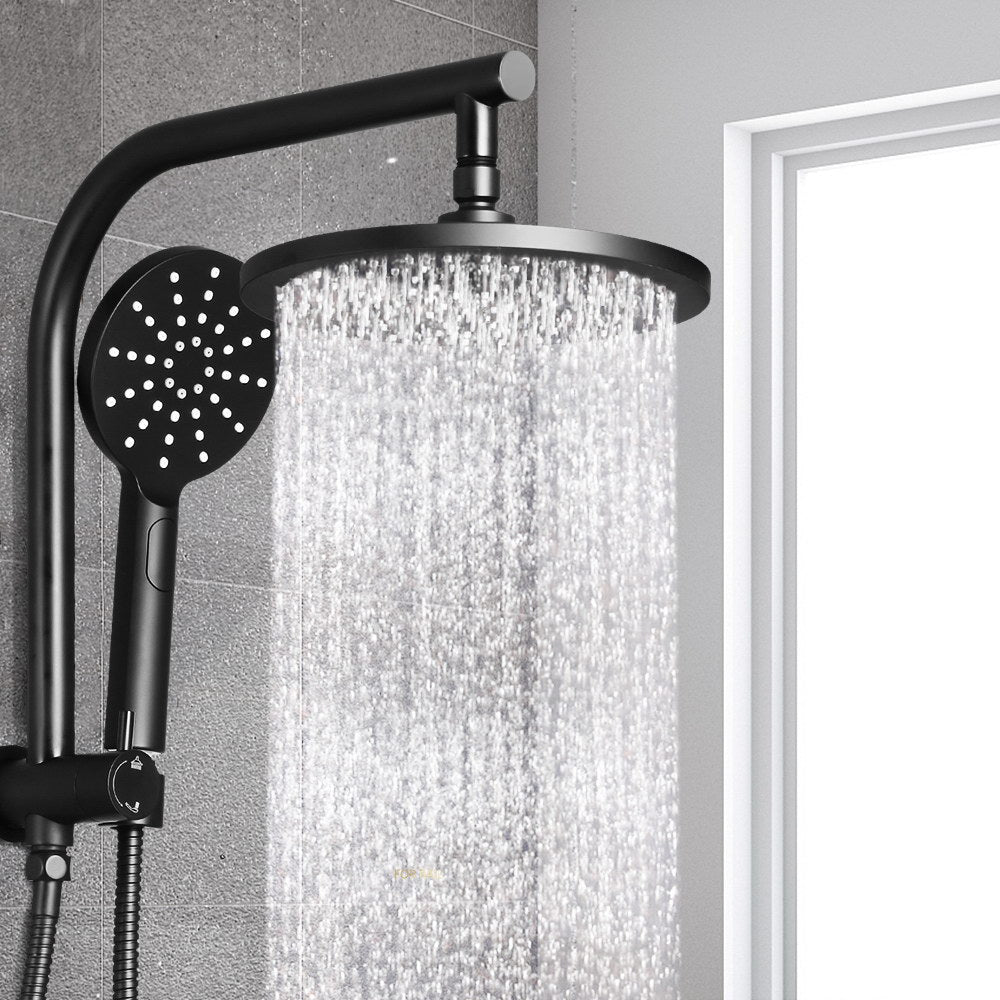 Cefito 9" Rainfall Shower Head Set with Handheld | Matte Black