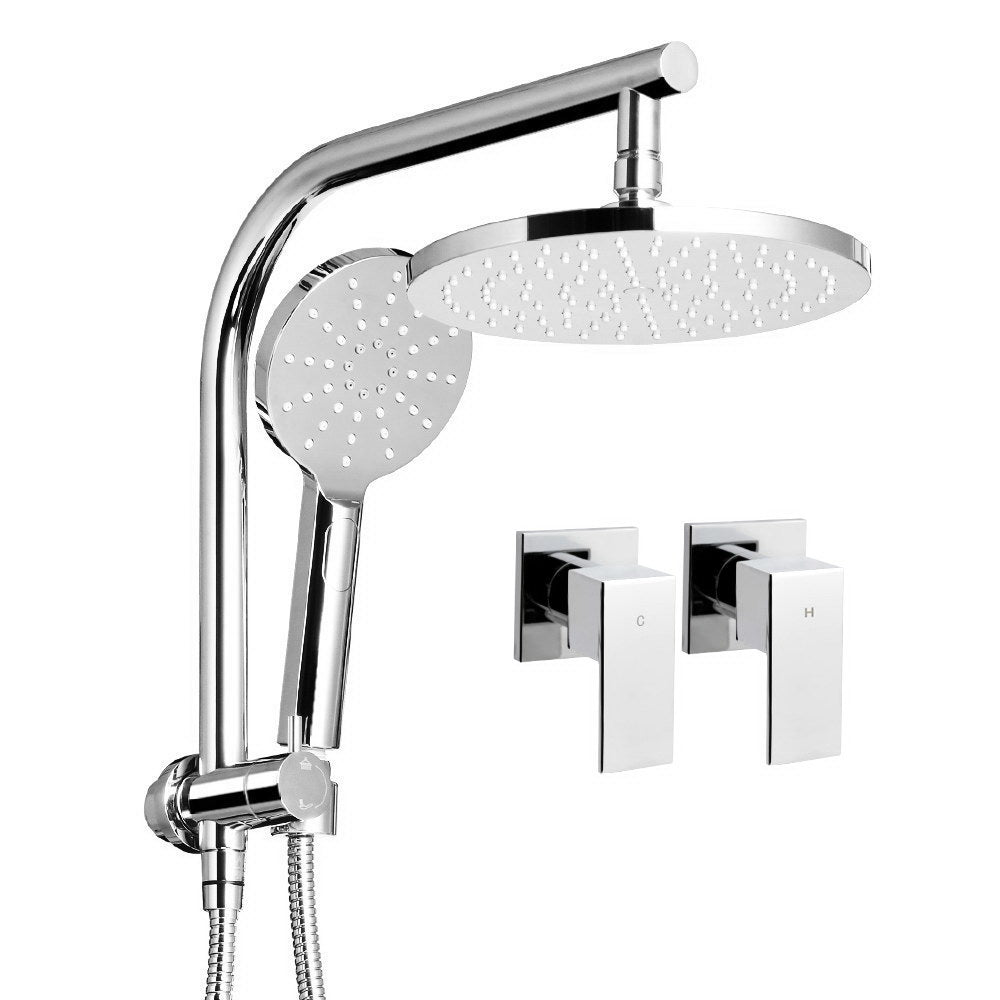 Cefito 9" Rainfall Shower Head Set with Handheld and Taps