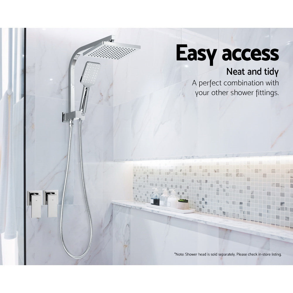 Cefito Brass Chrome Shower Taps Set | Wall Mounted Hot & Cold