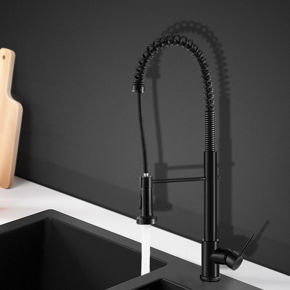 Cefito Pull|Out Kitchen Mixer Tap | Black 2 Mode Faucet