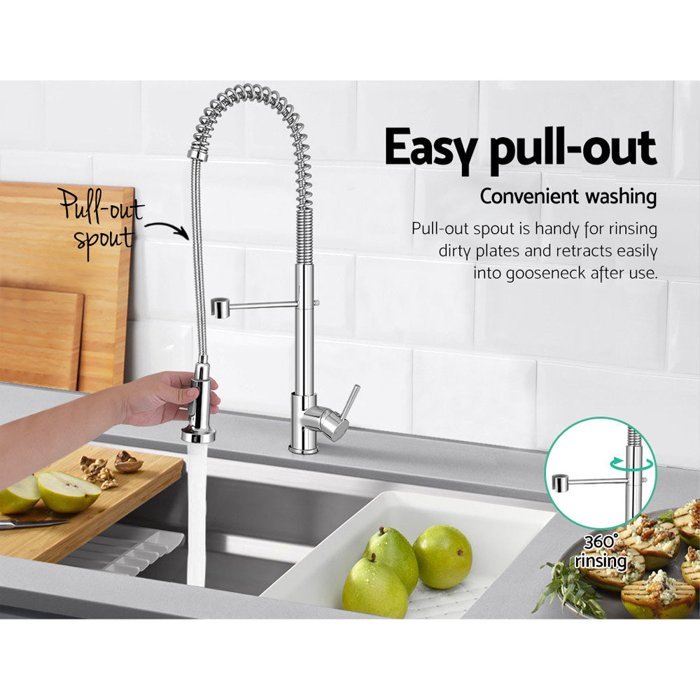 Cefito Pull|Out Kitchen Mixer Tap with Dual Spray Modes | Chrome