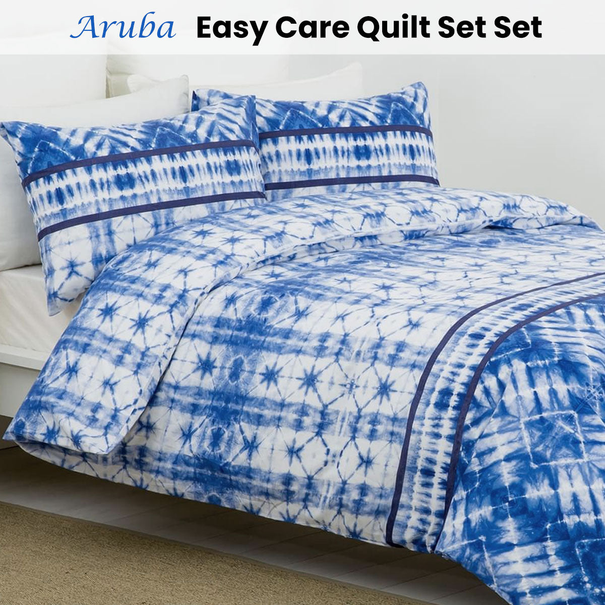 Belmondo Aruba Dutch Caribbean Paradise Easy Care Quilt Cover Set Queen