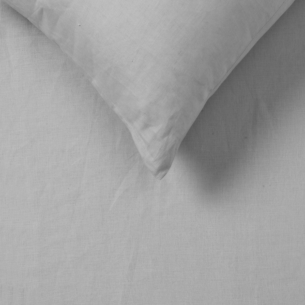 Vintage Design Homewares Silver 100% Hemp Quilt Cover Set Queen