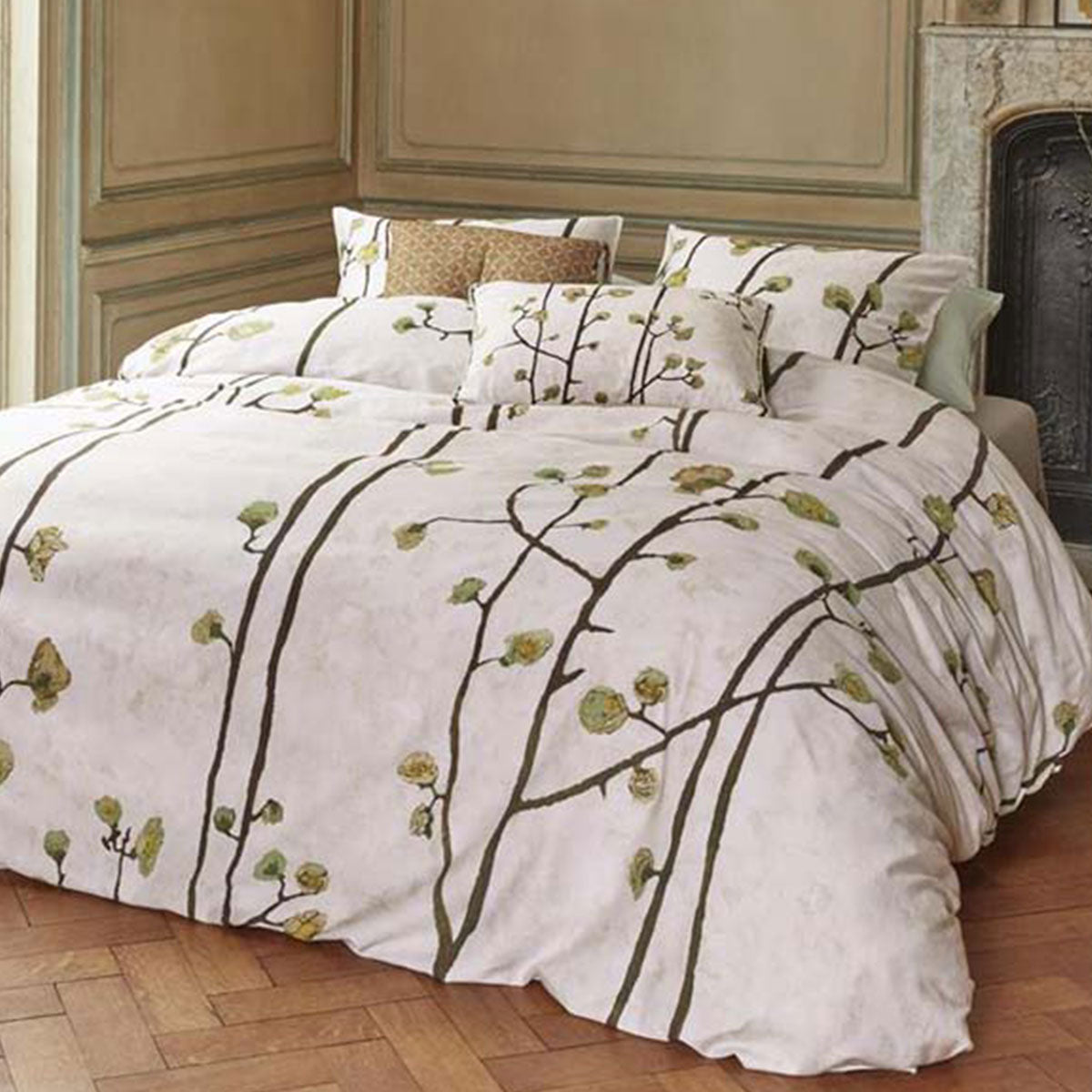 Bedding House Van Gogh Plum Blossoms Sand Cotton Sateen Quilt Cover Set King