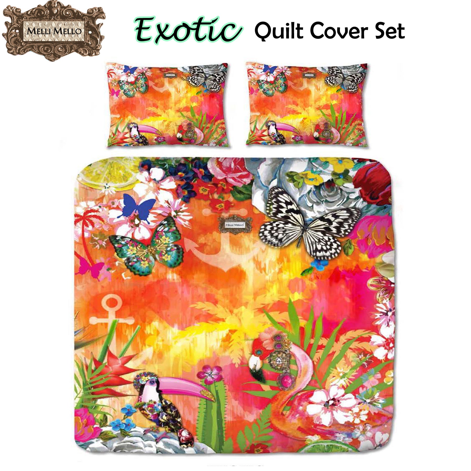 Melli Mello Exotic Quilt Cover Set Queen