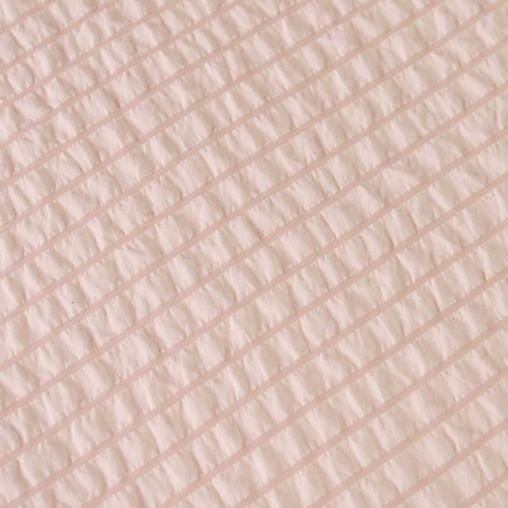 Ardor Ingrid Blush Seersucker Stripe Quilt Cover Set Double