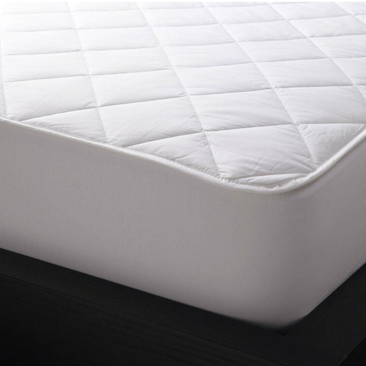 Logan and Mason Pure Cotton Mattress Protector White 45cm Wall Single