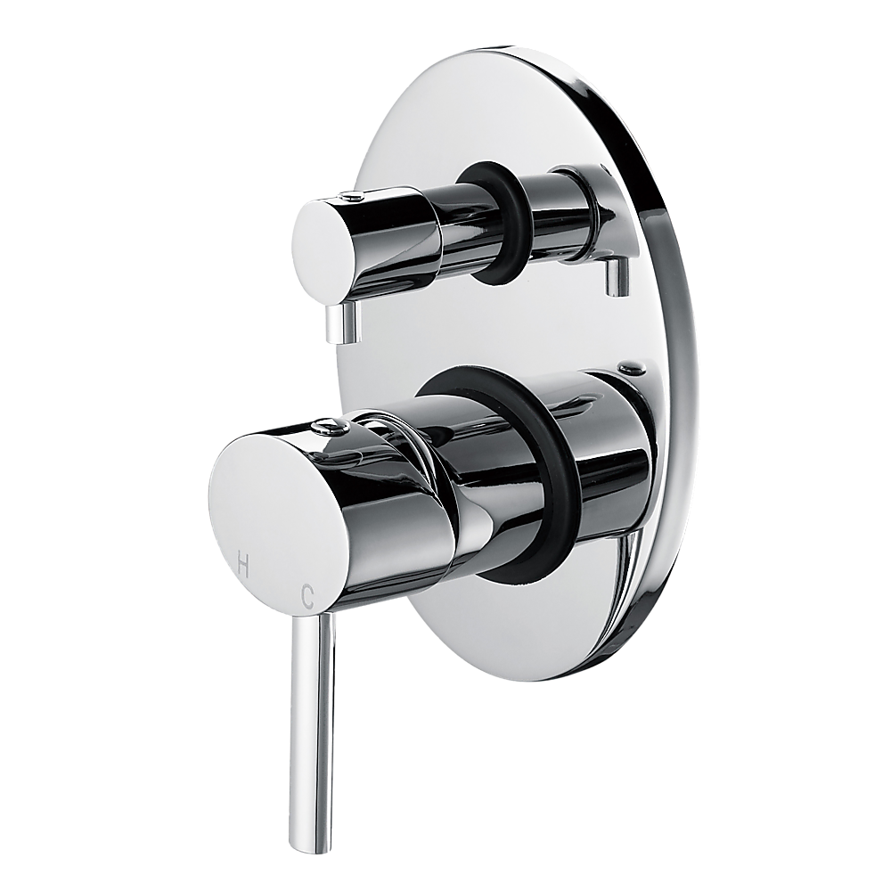 Chrome Oval Shower Diverter with WaterMark Certification