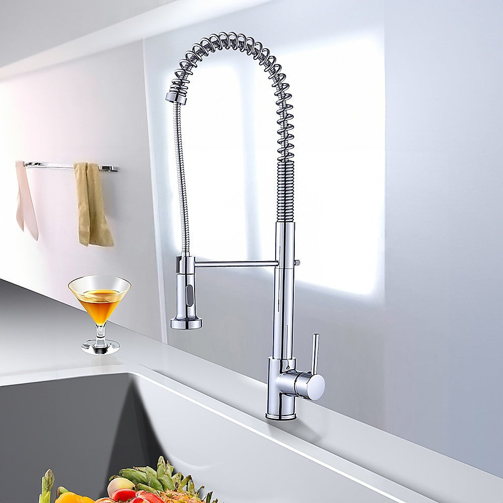 Della Francesca Pull|Out Kitchen Mixer Tap with Chrome Finish