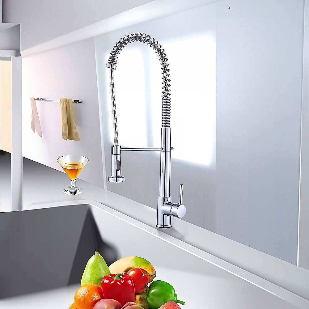 Della Francesca Pull|Out Kitchen Mixer Tap with Chrome Finish