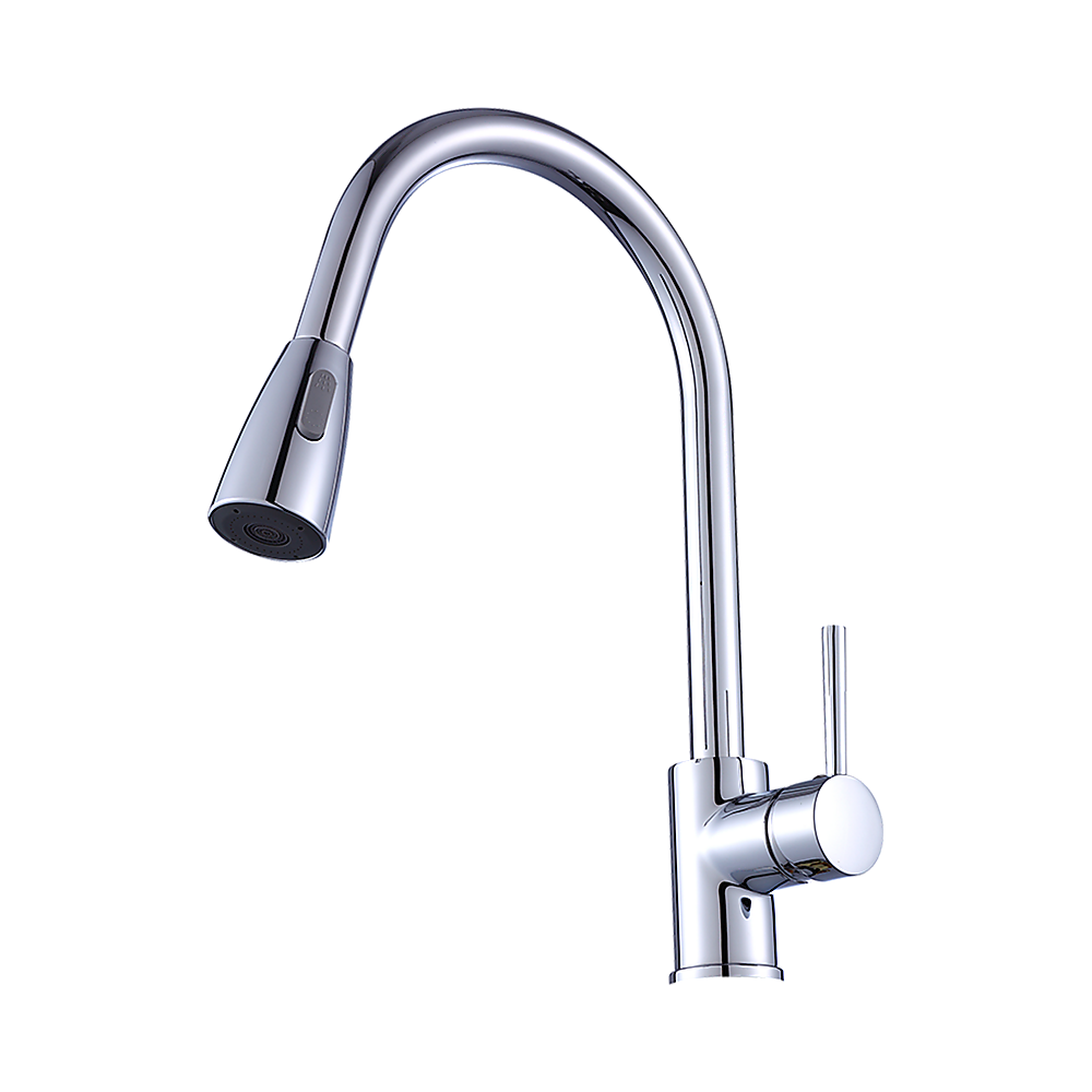 Della Francesca Pull|Down Kitchen Mixer Tap | Chrome Finish