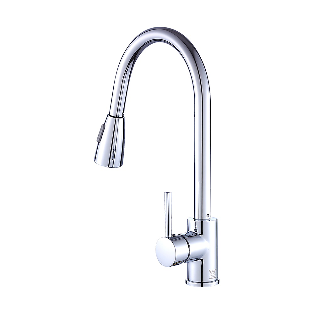 Della Francesca Pull|Down Kitchen Mixer Tap | Chrome Finish