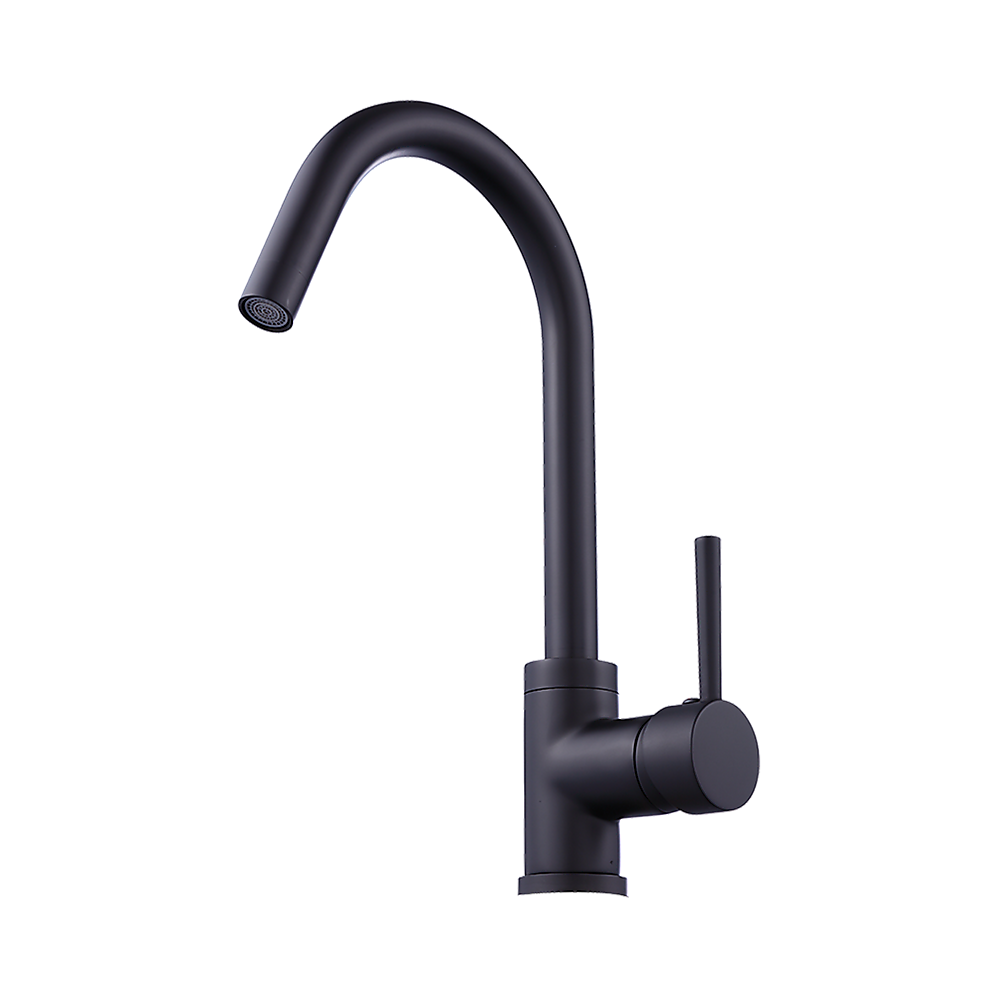 Della Francesca Black Kitchen Mixer Tap for Basin & Sink