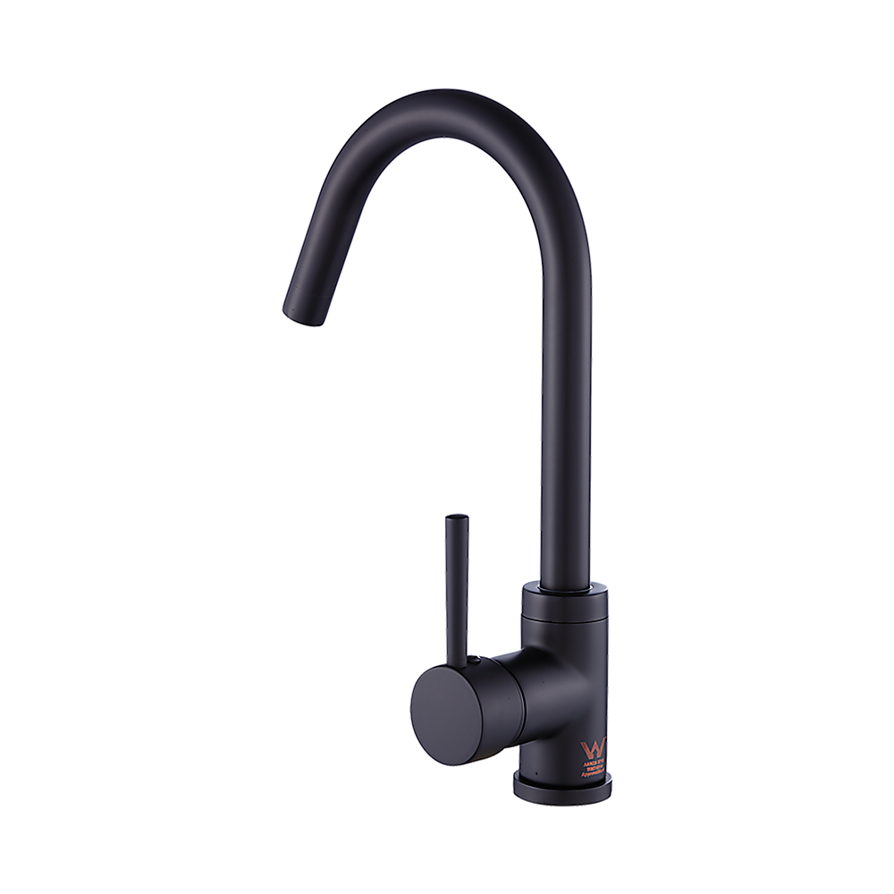 Della Francesca Black Kitchen Mixer Tap for Basin & Sink