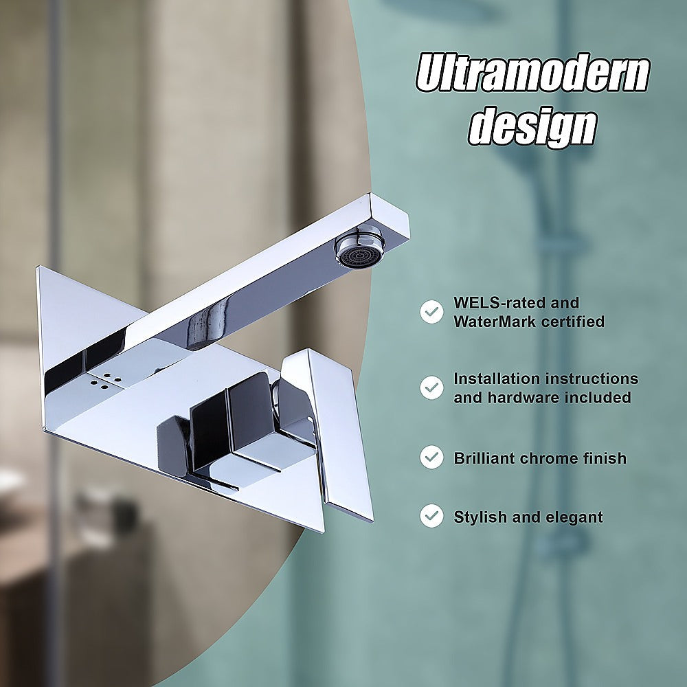 Modern Chrome Basin Mixer Tap | Della Francesca Bathroom Faucet