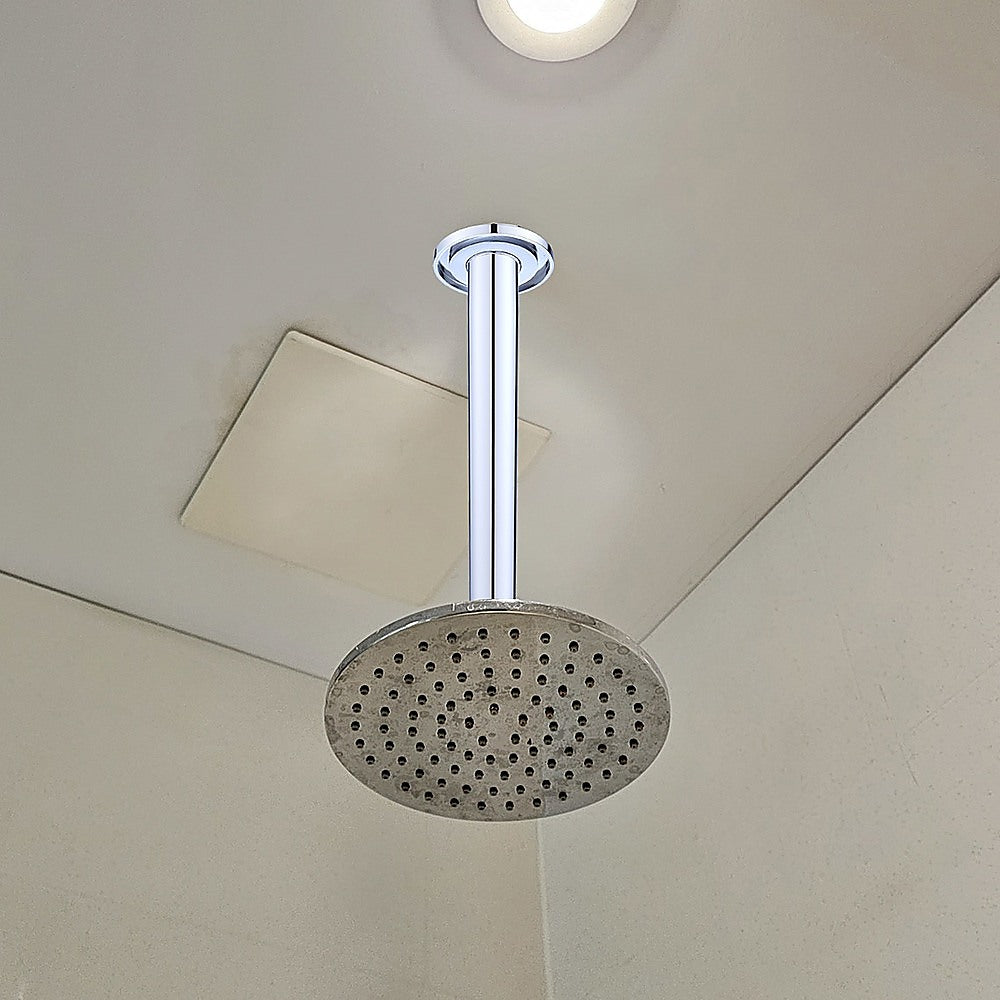 Chrome Round Ceiling Shower Arm | 200mm Length