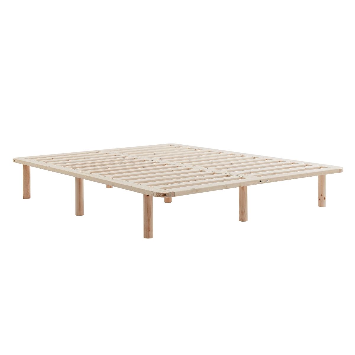 Natural Pine Platform Bed Frame | King Single, Modern Design