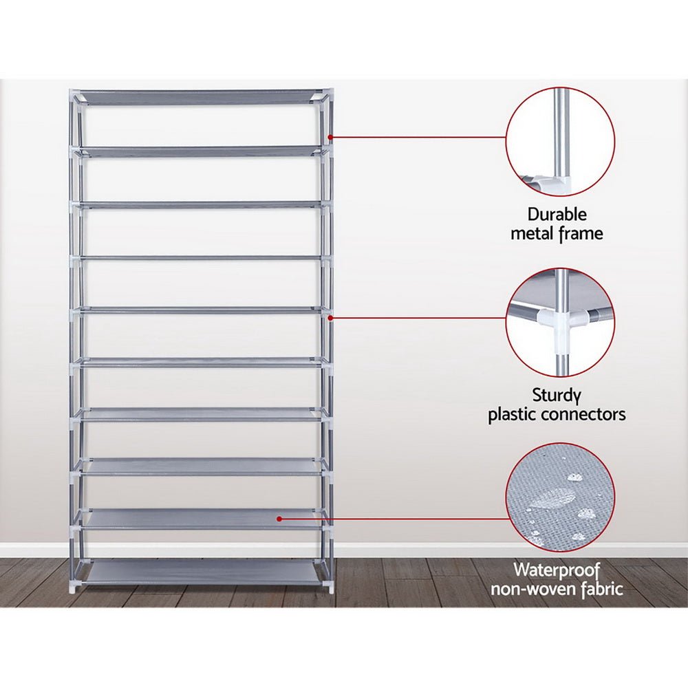 10 Tier Stackable Shoe Rack - Newstart Furniture