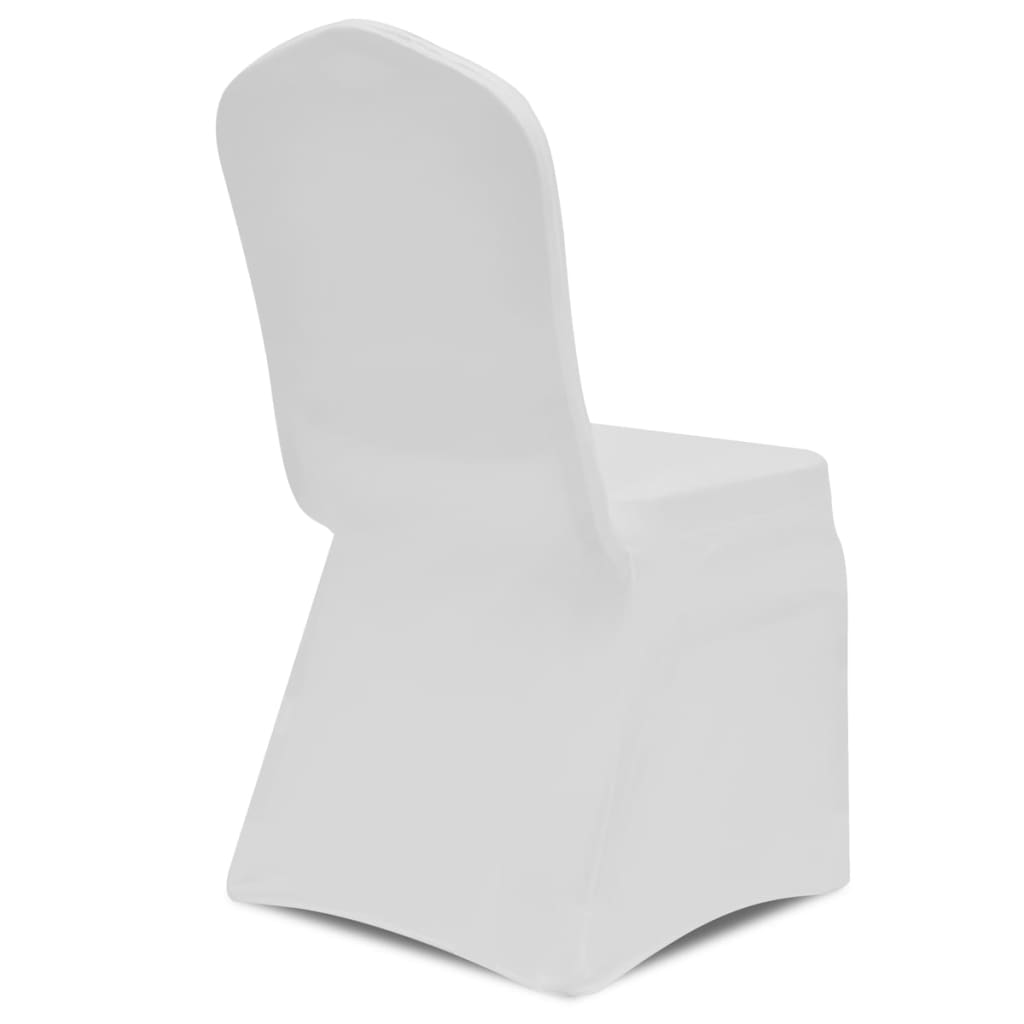 100 pcs Stretch Chair Covers White - Newstart Furniture