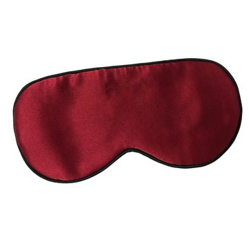 100 silk sleep eye mask for women men burgundy - Newstart Furniture
