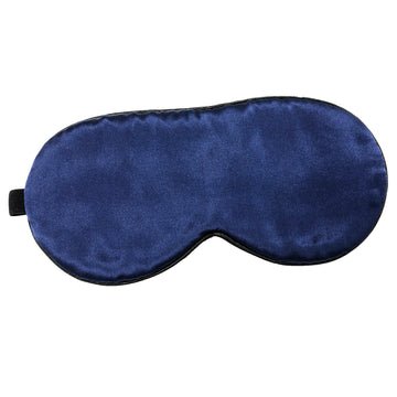 100 silk sleep eye mask for women men navy - Newstart Furniture