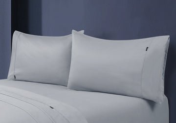 1000tc egyptian cotton pillowcase pair silver - Newstart Furniture