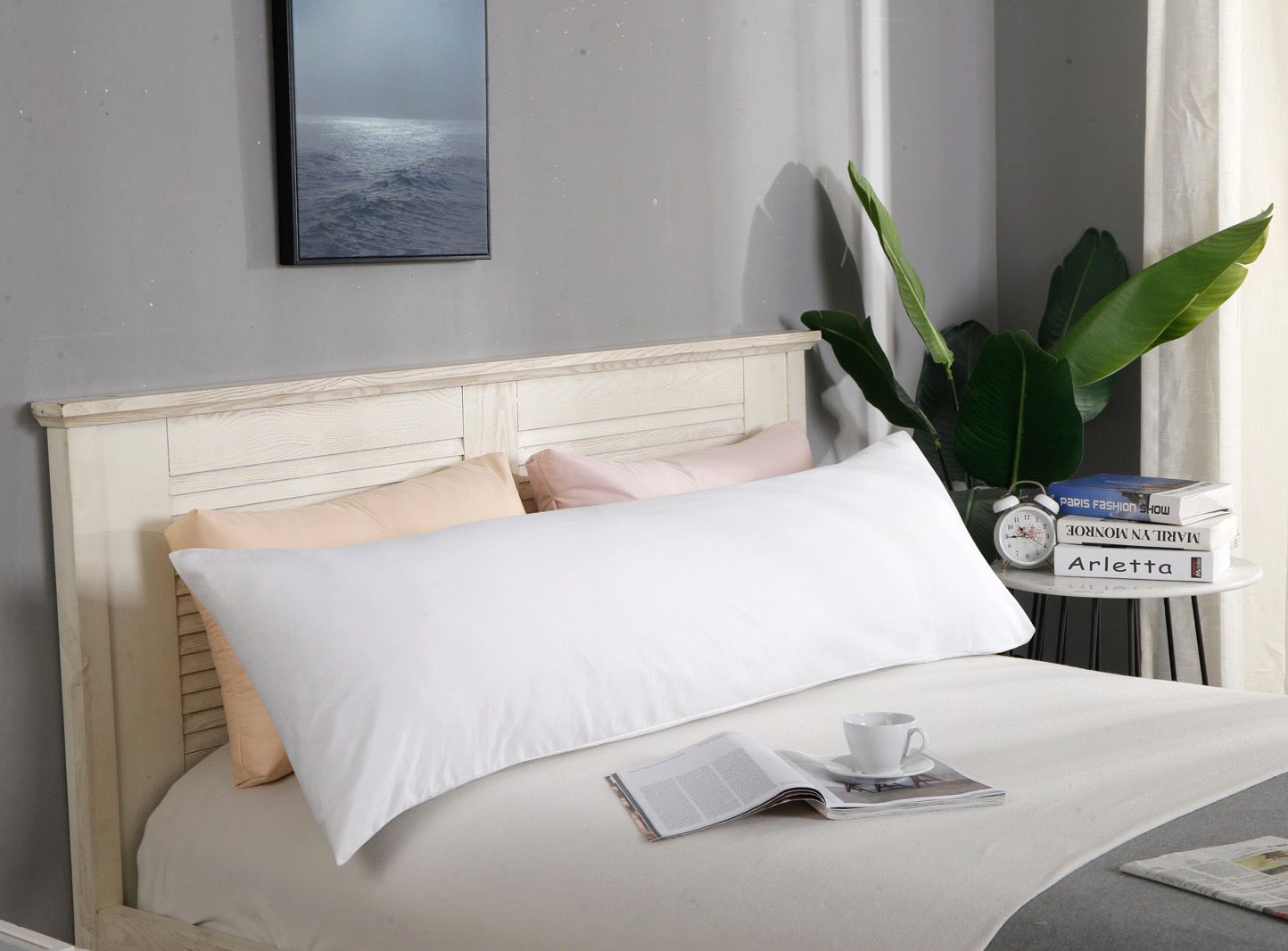 1000TC Premium Ultra Soft Body Pillowcase - White - Newstart Furniture
