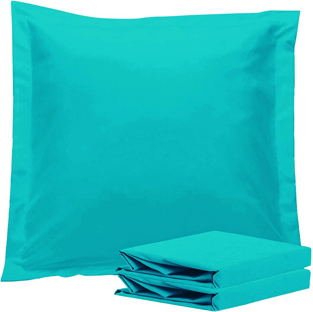 1000TC Premium Ultra Soft European Pillowcases 2-Pack Teal - Newstart Furniture