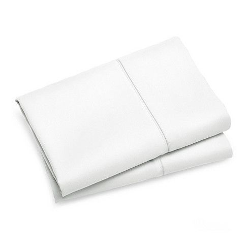 1000TC Premium Ultra Soft King size Pillowcases 2-Pack - White - Newstart Furniture