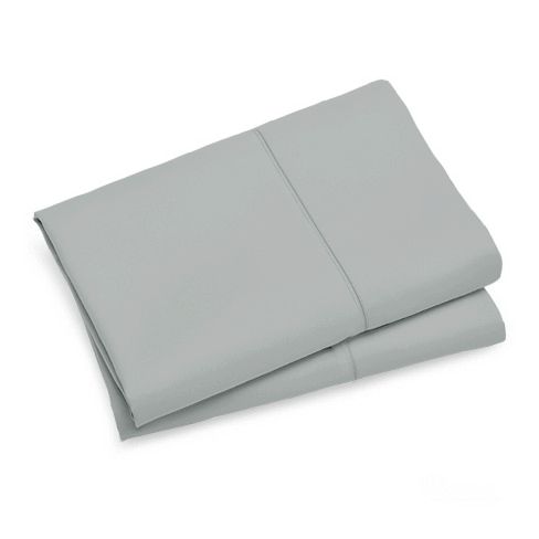 1000TC Premium Ultra Soft Queen size Pillowcases 2-Pack - Grey - Newstart Furniture