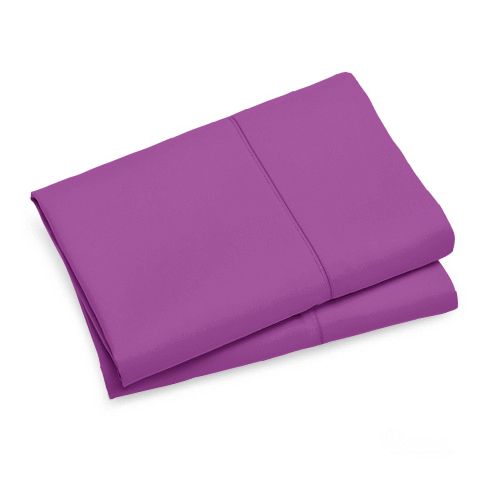 1000TC Premium Ultra Soft Queen size Pillowcases 2-Pack - Purple - Newstart Furniture