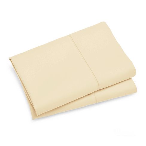 1000TC Premium Ultra Soft Queen size Pillowcases 2-Pack - Yellow Cream - Newstart Furniture
