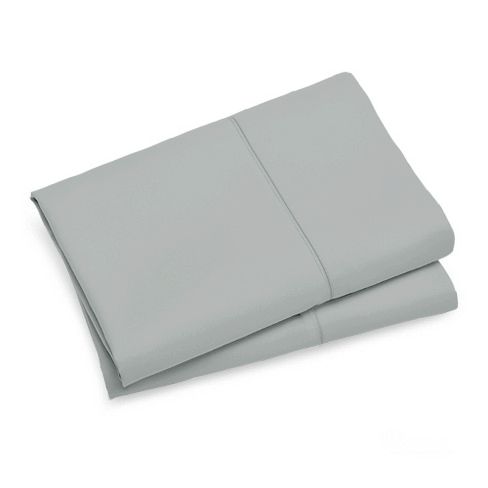 1000TC Premium Ultra Soft Standrad size Pillowcases 2-Pack - Grey - Newstart Furniture