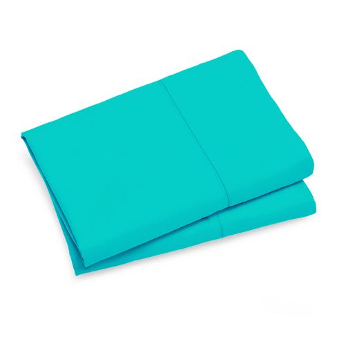 1000TC Premium Ultra Soft Standrad size Pillowcases 2-Pack - Teal - Newstart Furniture