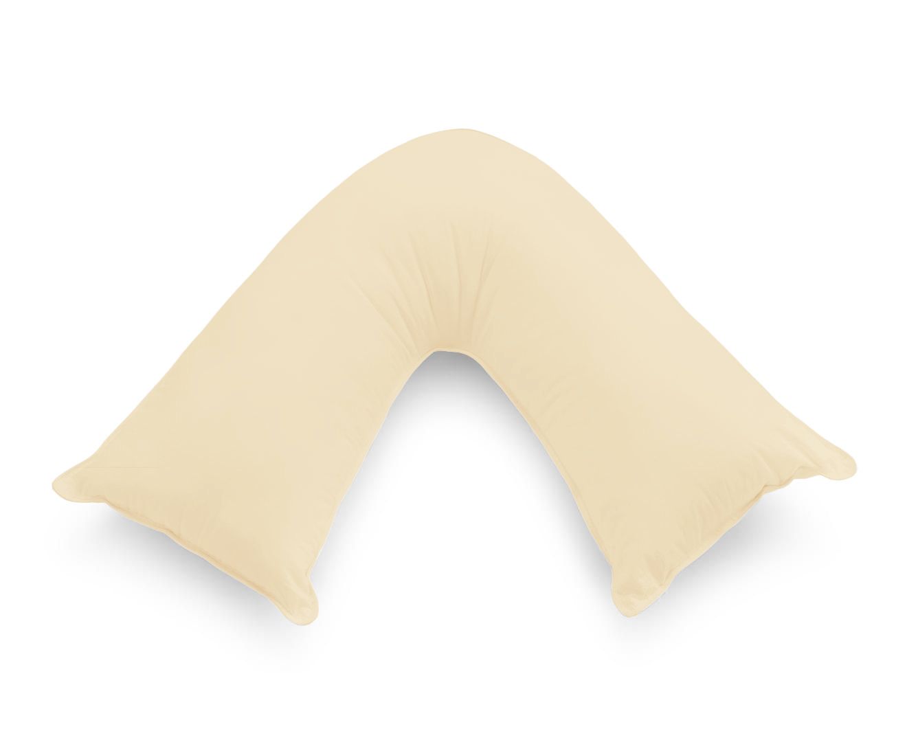 1000TC Premium Ultra Soft V SHAPE Pillowcase - Yellow Cream - Newstart Furniture
