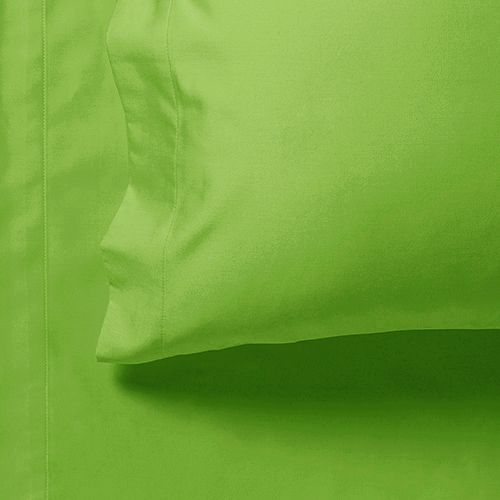 1000TC Ultra Soft Double Size Bed Green Flat & Fitted Sheet Set - Newstart Furniture