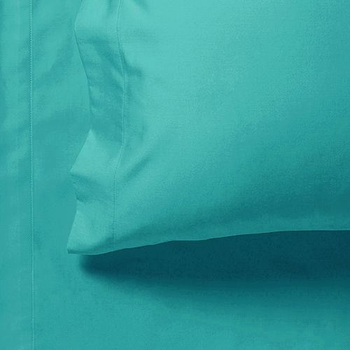 1000TC Ultra Soft Double Size Bed Teal Flat & Fitted Sheet Set - Newstart Furniture