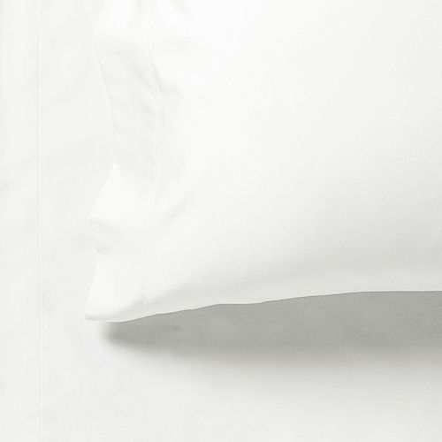 1000TC Ultra Soft Double Size Bed White Flat & Fitted Sheet Set - Newstart Furniture