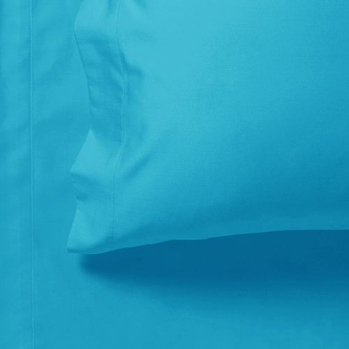 1000TC Ultra Soft King Size Bed Light Blue Flat & Fitted Sheet Set - Newstart Furniture