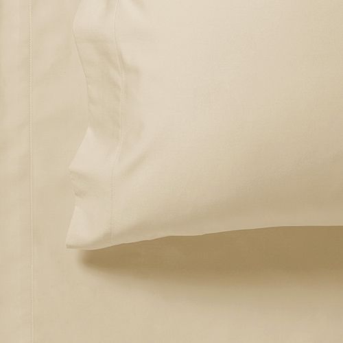 1000TC Ultra Soft Queen Size Bed Yellow Cream Flat & Fitted Sheet Set - Newstart Furniture