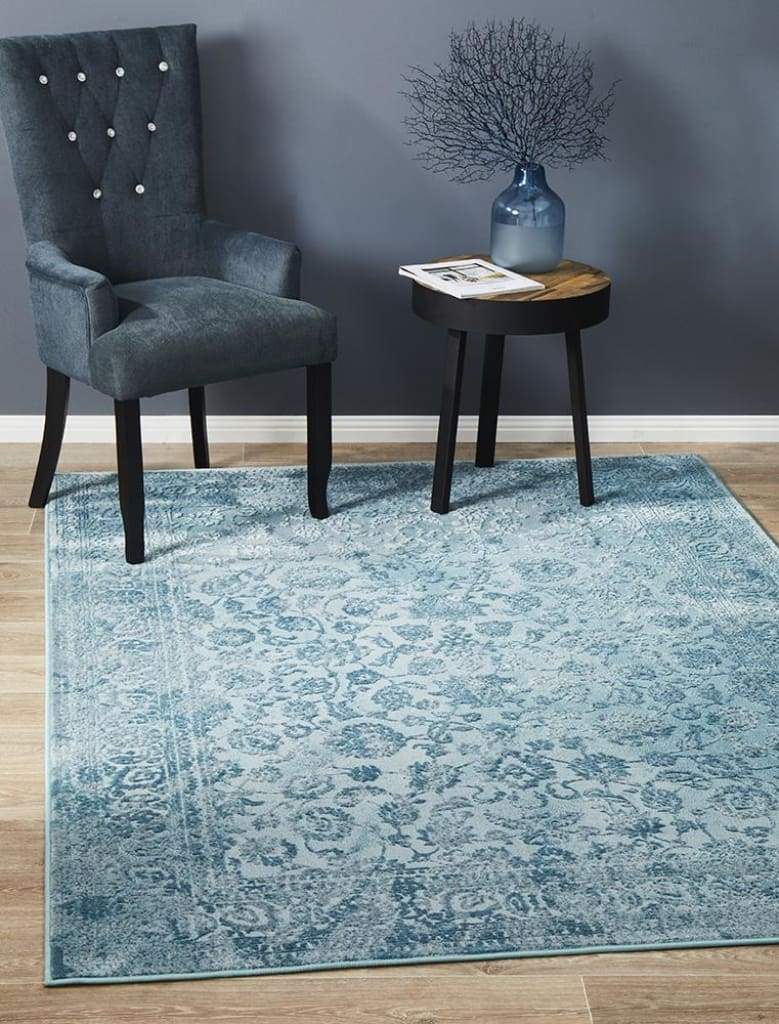 Opulence Marion Blue Floor Rug - Newstart Furniture