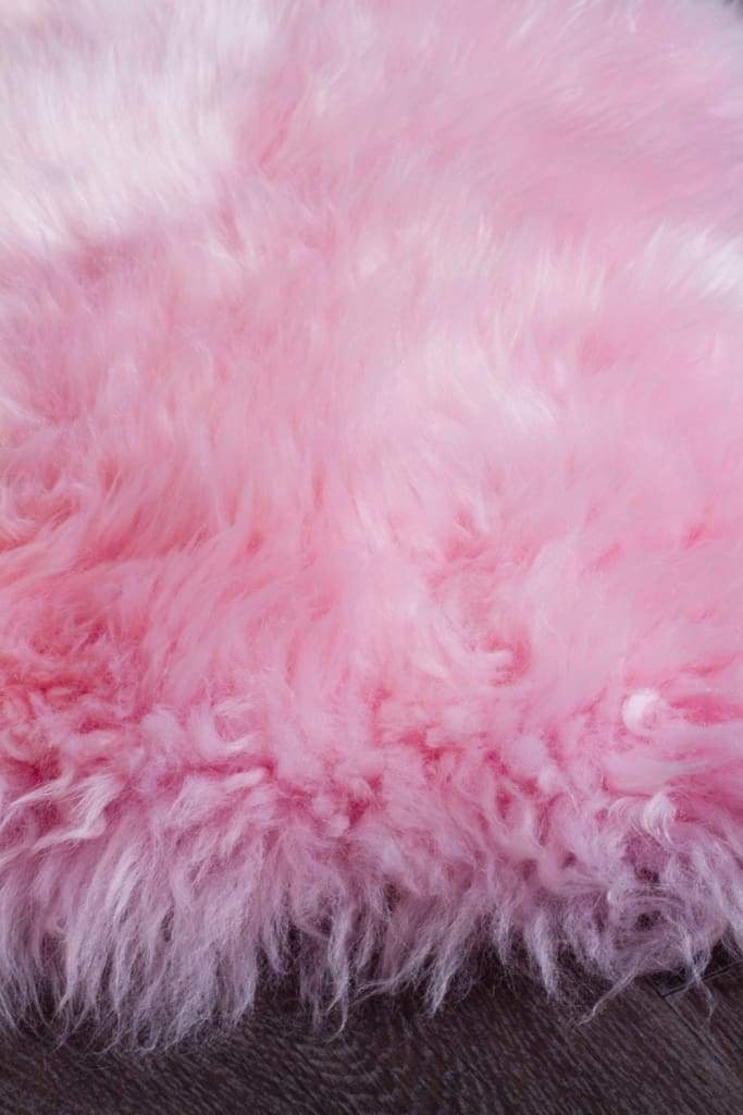Natural New Zealand Sheep Skin - Blush Pink - Newstart Furniture